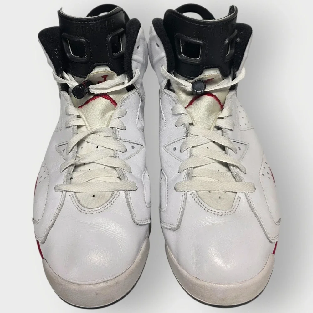 2010 NIKE AIR JORDAN VI 6 RETRO CHICAGO WHITE RED INFRARED BLACK 384664-102 10.5